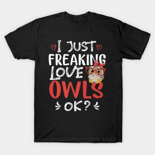 Owls Ok Kawaii Lover T-Shirt